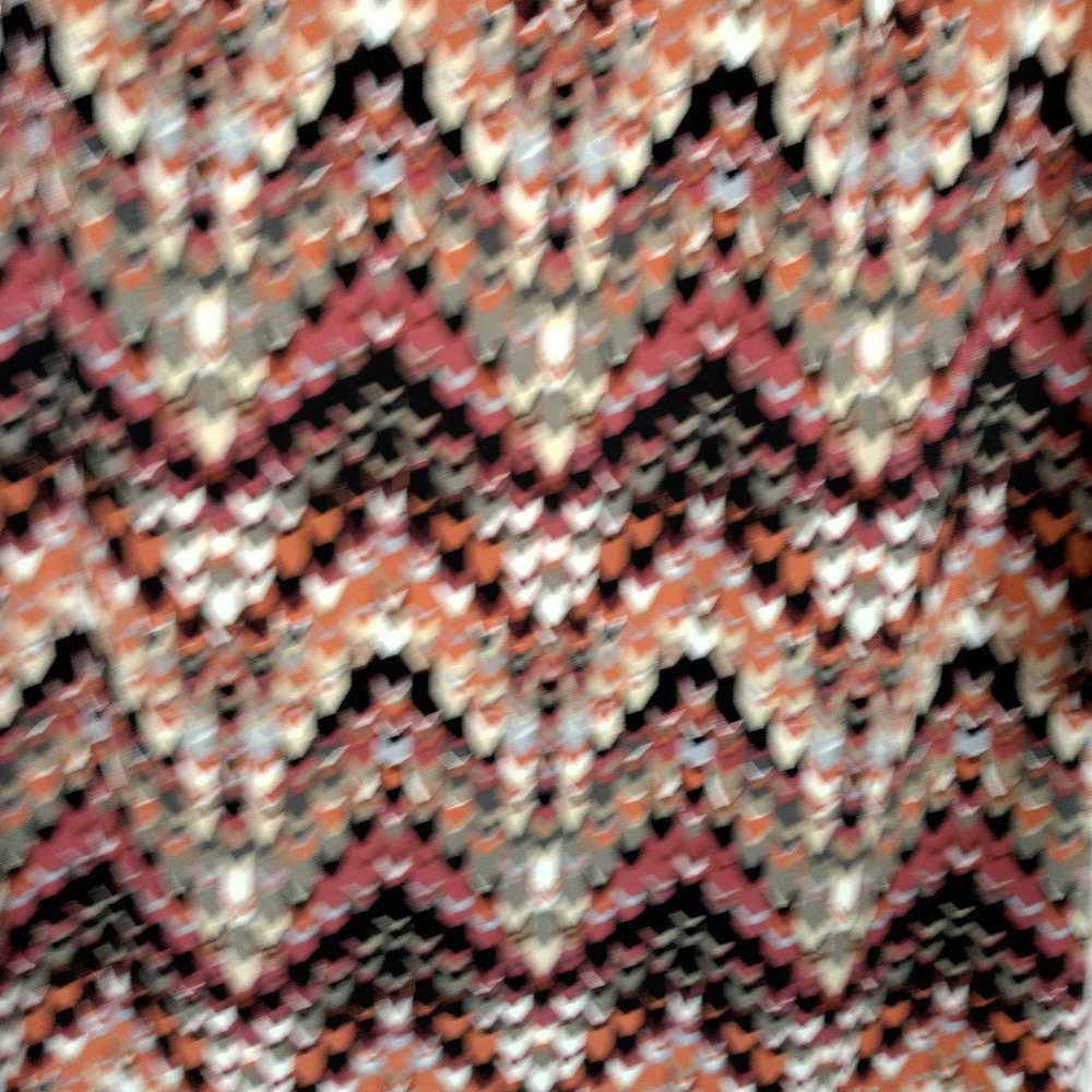 Peach Velvet Womens Dress 12P Multi Colored Pullover Career Formal Boho Stretchy - Picture 3 of 7
